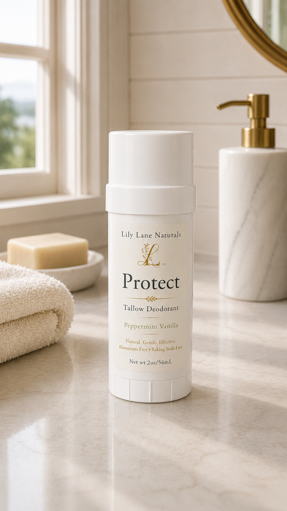 Peppermint Vanilla Tallow Deodorant